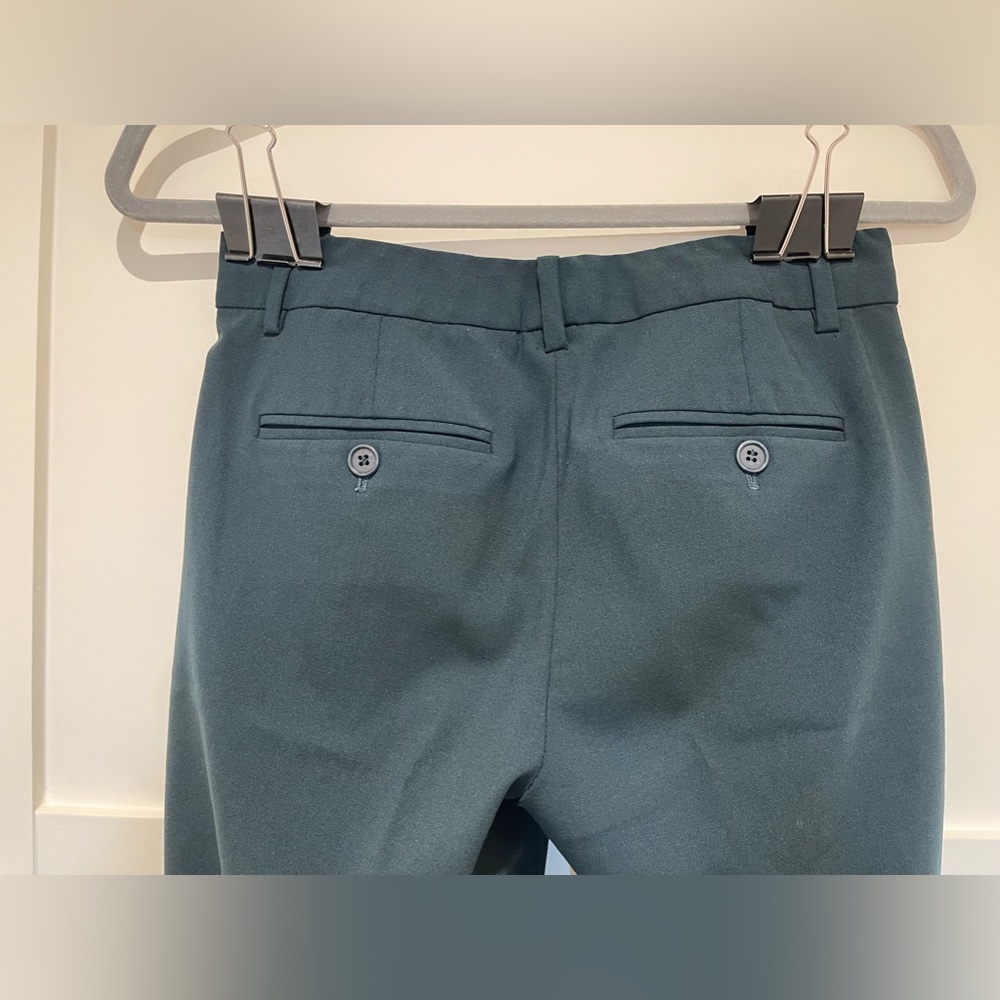 Theory Testra 2B Women’s Green/Forest Green Pants size 0 - Picture 9 of 14